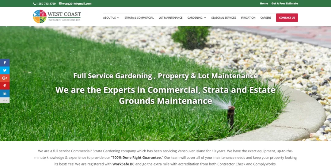 Landscape Company Website by LeapOntotheWeb